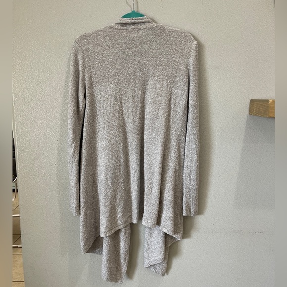 Barefoot Dreams Cozy Chic Lite Island Wrap Cardigan Gray - Picture 4 of 7